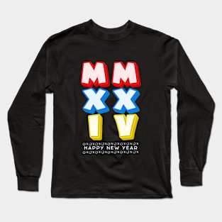 Vibrant MMXXIV: New Year Bliss Long Sleeve T-Shirt